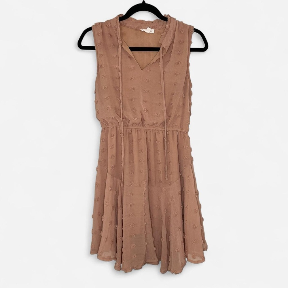 Blu Pepper Tan Sleeveless Mini Dress